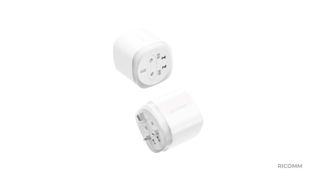 ricomm Rotating Multi-Country Pins charger